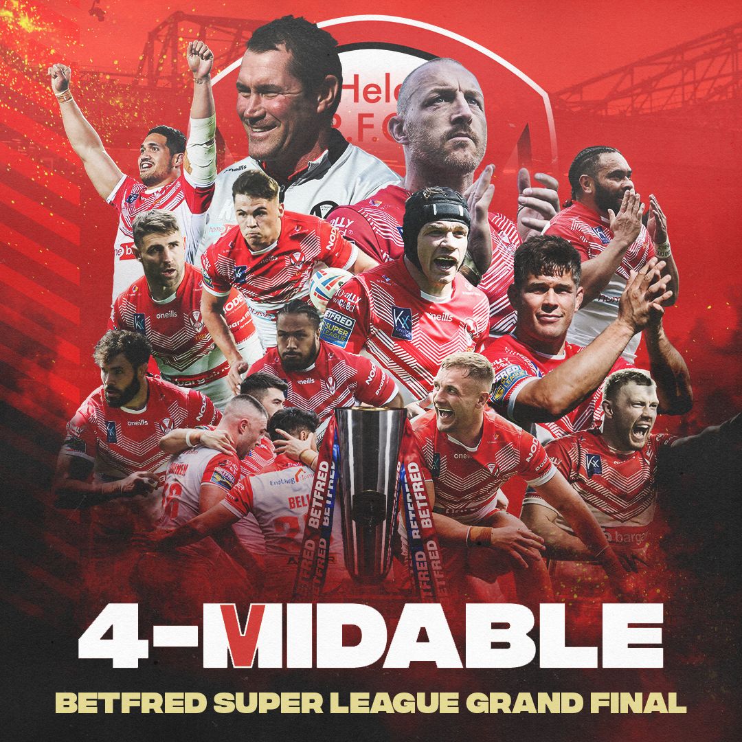 St.Helens R.F.C. (@saints1890) on Twitter photo π
ππππ¦π’ππππ₯π! ππππ
We become the first Club in <a href="/SuperLeague/">Betfred Super League</a> history to win four Grand Finals in a row! π―
#COYS π
ππππ¦π’ππππ₯π! ππππ
We become the first Club in <a href="/SuperLeague/">Betfred Super League</a> history to win four Grand Finals in a row! π―
#COYS