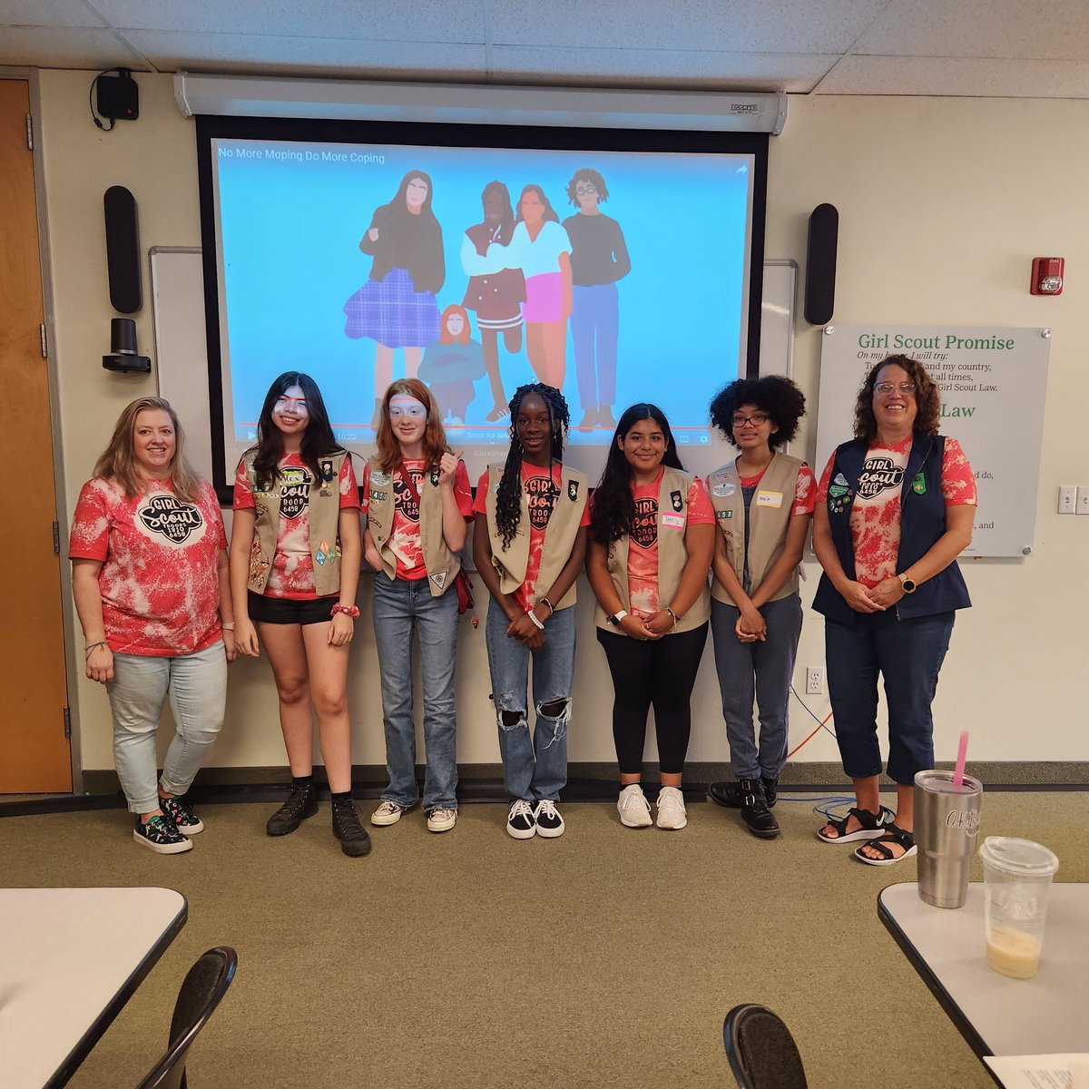 akbusybee's tweet image. How lucky am I to have two amazing troops! @gsnetx is hosting their Silver Award Project No More Moping, Do More Coping today! @girlscouts #gsnetx #girlscouts Proud Leader doesn't even begin to cover it!