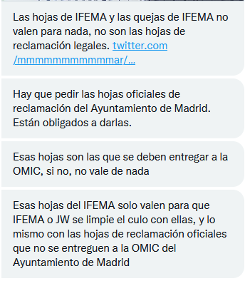 Japan_Beefend's tweet photo. MUY IMPORTANTE! DIFUSIÓN, POR FAVOR!
Hay burocracia. Alguien que sabe ha aportado esto: las hojas que hay que pedir son las del AYUNTAMIENTO DE MADRID, NO LAS DE IFEMA!!! Están obligados, si no lo hacen puede venir la policía a levantar acta. Si vais mañana, pedidlas! https://t.co/O9fazLpi5e