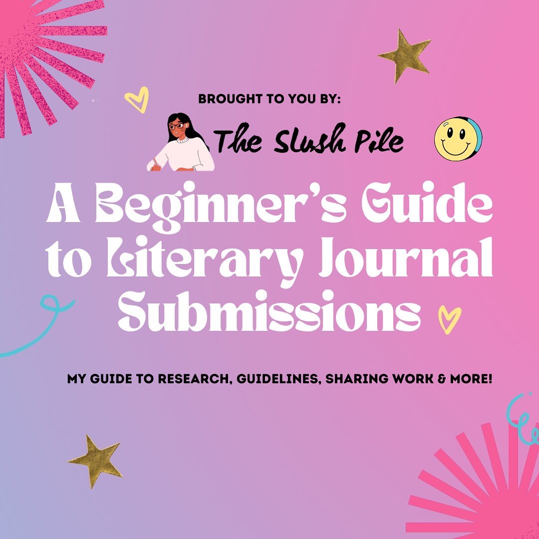 sofiaxaguilar's tweet photo. my brief guide to how to submit to literary journals presented by this month’s issue of my newsletter The Slush Pile / a thread ✍🏼✨ https://t.co/cWhacBdVWE