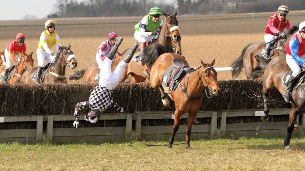 horseandhound's tweet photo. ‘I only got a fat lip!’ amazing pictures show dramatic sequence of ‘lucky’ fall https://t.co/QK8y8jkeXl https://t.co/Qn2QrlklbX