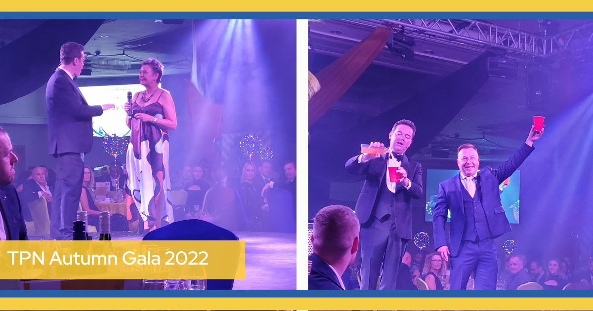 OurTPN's tweet photo. The evenings entertainment begins with Stephen Mulhern presenting! 

Don't forget tonight we are supporting the John Taylor Hospice and the Buddybag Foundation.

#tpn #charity #partners #autumngala https://t.co/a3C0l155yN