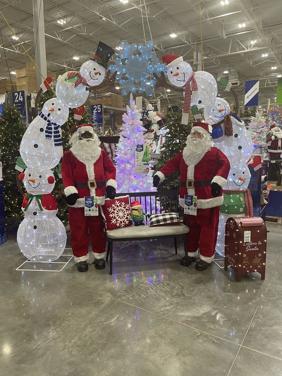 Way ahead of schedule at Lowe’s… This is actually set up for Christmas 2023.