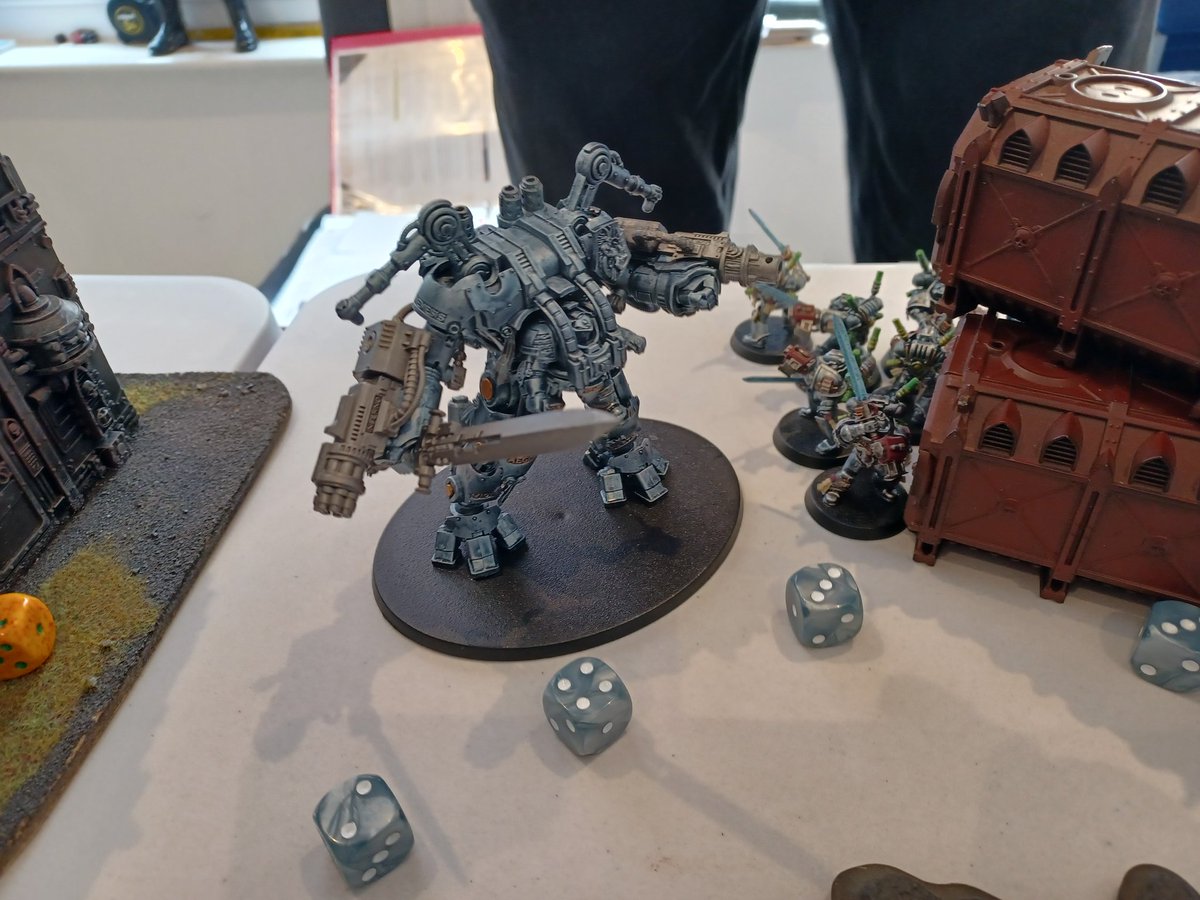 ColinGoodman16's tweet photo. Good tournament today but sadly the dice rolls were not with me. I lost all four games, and three of them I was tabled on turn 3. Still, a good day of gaming with some great opponents. https://t.co/tVQ8FY6QkT