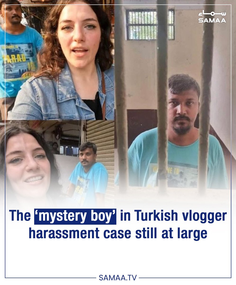 SamaaEnglish's tweet photo. Although Karachi Police have arrested a suspect involved in harassment of a Turkish vlogger Seda Nur, but a boy whom the vlogger had accused of touching her private parts is still at large.
Read more: https://t.co/MB8gbVxWMJ
#Harassment #Turkishvlogger #SedaNur @Aamer_Majeed https://t.co/tf7gKze1fo