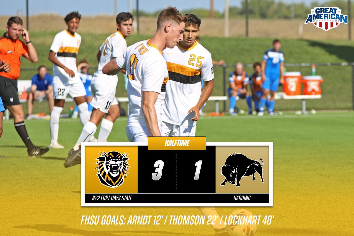 Tigers up on Harding 3-1 at the break! #DefendTheFort