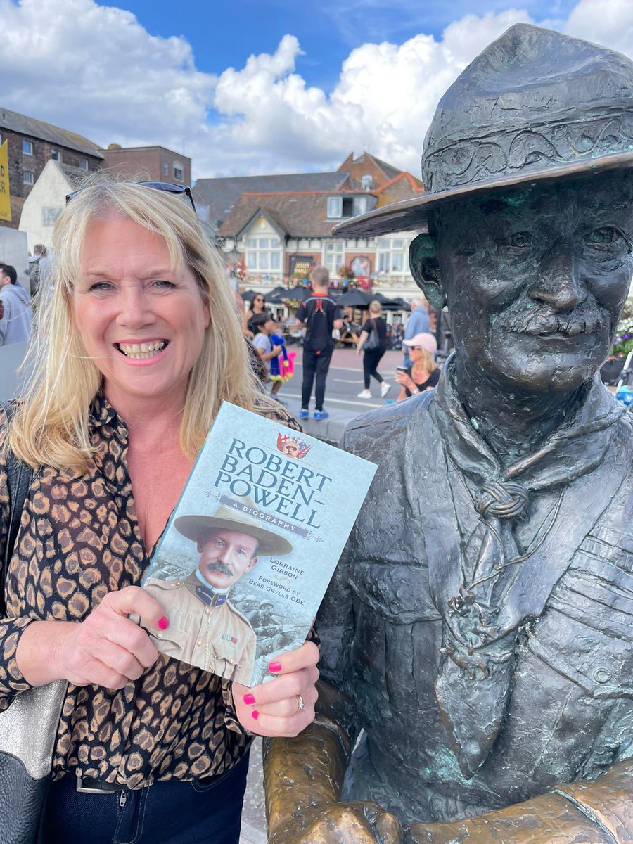LorraineJourno's tweet photo. Finally get to hold my real book, exactly two years to the day that I wrote the first sentence of the first chapter. Robert Baden-Powell: A Biography @penswordpub @scouts
#scouts #books #robertbadenpowell #victorians #family #military #history #biography #poole #Dorset #africa https://t.co/mkGMidBf9m