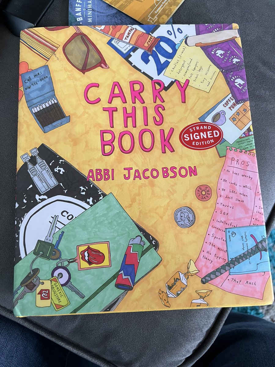 bobcat30982's tweet photo. Bought off @amazon used for $6 with the only description of good and that’s it. Got it today and check this shit out…. It’s autographed!@AbbiJacobson #ALOTO #Broadcity #carrythisbook https://t.co/BVV5ECQkxn