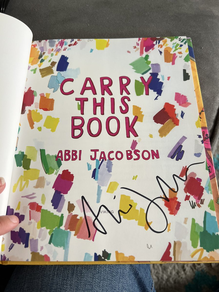 bobcat30982's tweet photo. Bought off @amazon used for $6 with the only description of good and that’s it. Got it today and check this shit out…. It’s autographed!@AbbiJacobson #ALOTO #Broadcity #carrythisbook https://t.co/BVV5ECQkxn