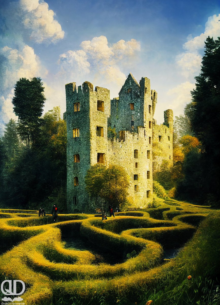 QIndreamlands's tweet photo. My version of #blarney #Castle. #midjourney https://t.co/8a58lDDuCA