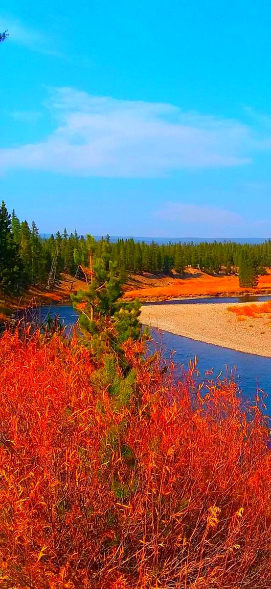 Thomas56546397's tweet photo. Almighty God and Almighty Jesus loves you forever. Yellowstone river at Yellowstone National Park, I took this picture. https://t.co/H35OJiR1jS
