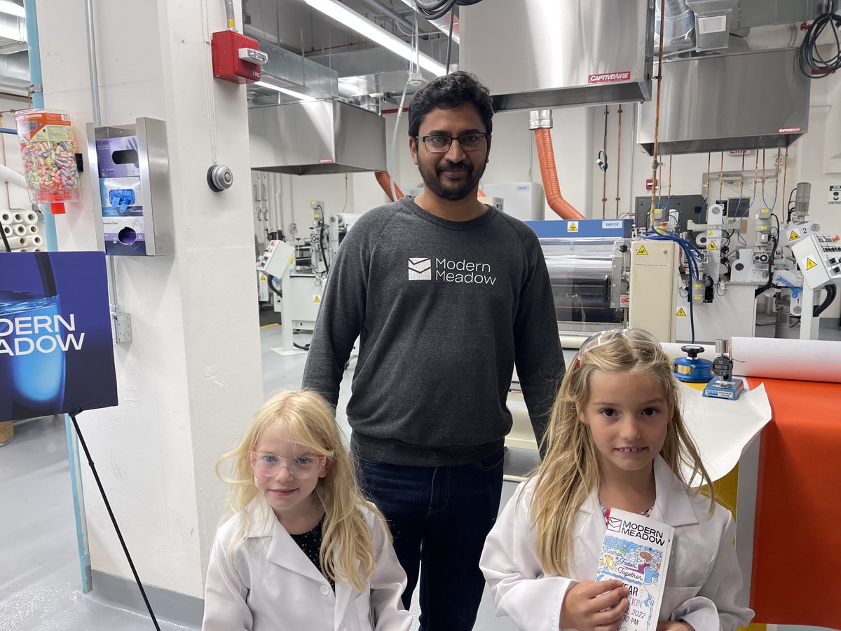 Andras Forgacs (@atforgacs) on Twitter photo Current and former colleagues gathered for an open house and tour of <a href="/ModernMeadow/">Modern Meadow</a> HQ with team members explaining every part of the BioF@RM and BioAlloy processes to make remarkable products in #BioMaterials, #BioBeauty and #BioMedical markets. Current and former colleagues gathered for an open house and tour of <a href="/ModernMeadow/">Modern Meadow</a> HQ with team members explaining every part of the BioF@RM and BioAlloy processes to make remarkable products in #BioMaterials, #BioBeauty and #BioMedical markets.