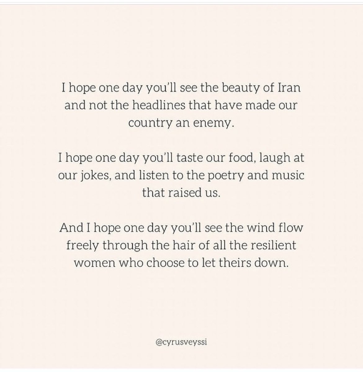 I hope 🤍…. #OpIran #mahsamini #IranProtests  #مهساامینی #مهسا_اميني
