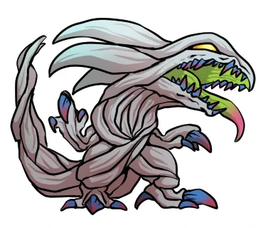 初心に戻って、ザラン。巨大怪獣だった頃のガメズンと対戦した宇宙怪獣です。具体的な活躍は思いだせませんが、頭だけの状態(もしくはそれに似た形の状態)で飛行していたような気がします。折角なので、以前作ったハッシュタグをつけておきましょう。#自作怪獣大図鑑 