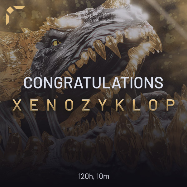 We have our winner, congrats Xenozyklop! 🥇🔥

You still have until tomorrow to complete your event challenges and earn your silver Scorch Avatar (7,000 Mastery XP), as well as all the other rewards on offer!

Event ends:
🇺🇸: 15:00 PST / 18:00 EST
🇪🇺: 23:00 BST / 00:00 CET