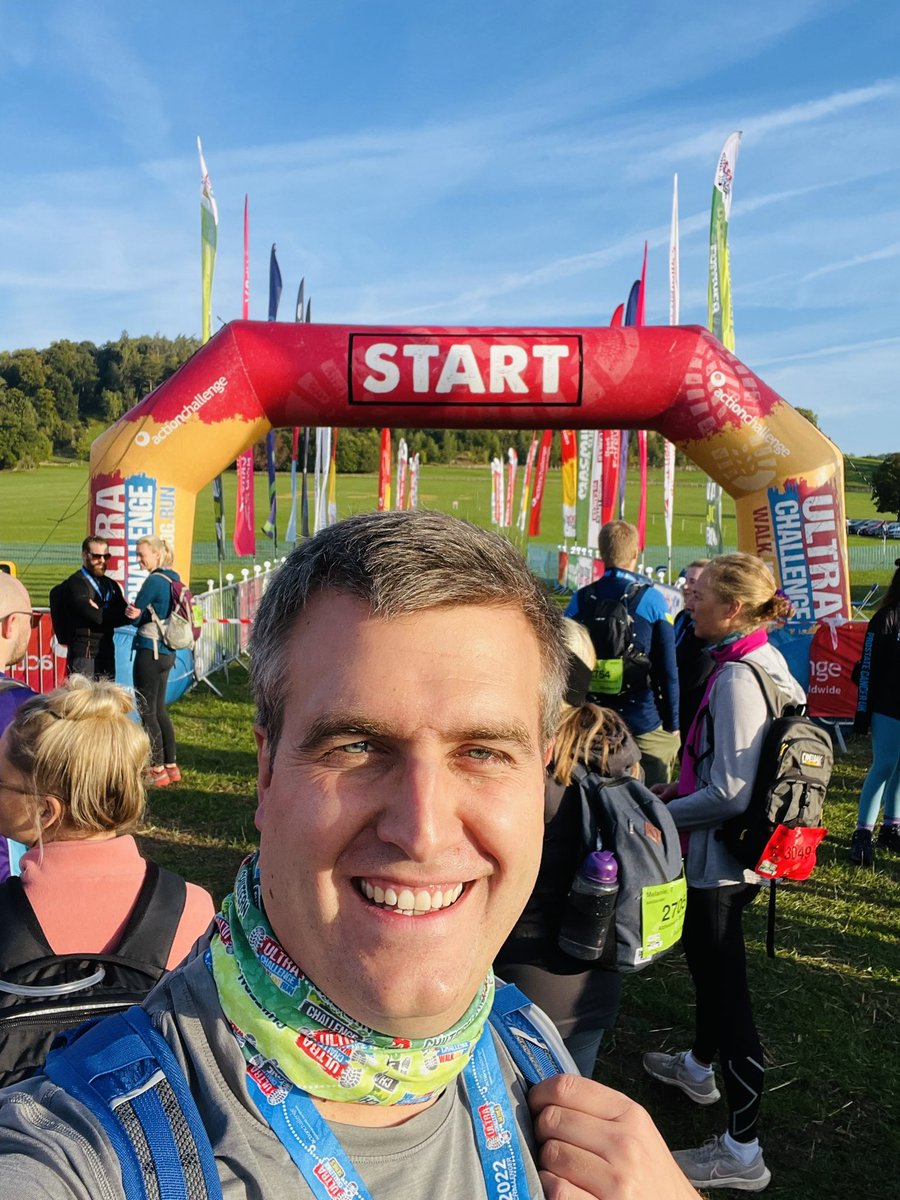 wallaceme's tweet photo. Today I did something slightly foolhardy but very fulfilling: my first ultramarathon, the #Chiltern50. Which turned out to be 52.5km. And 900 metres up. Feeling sore but smug. https://t.co/RF2Awtfd19