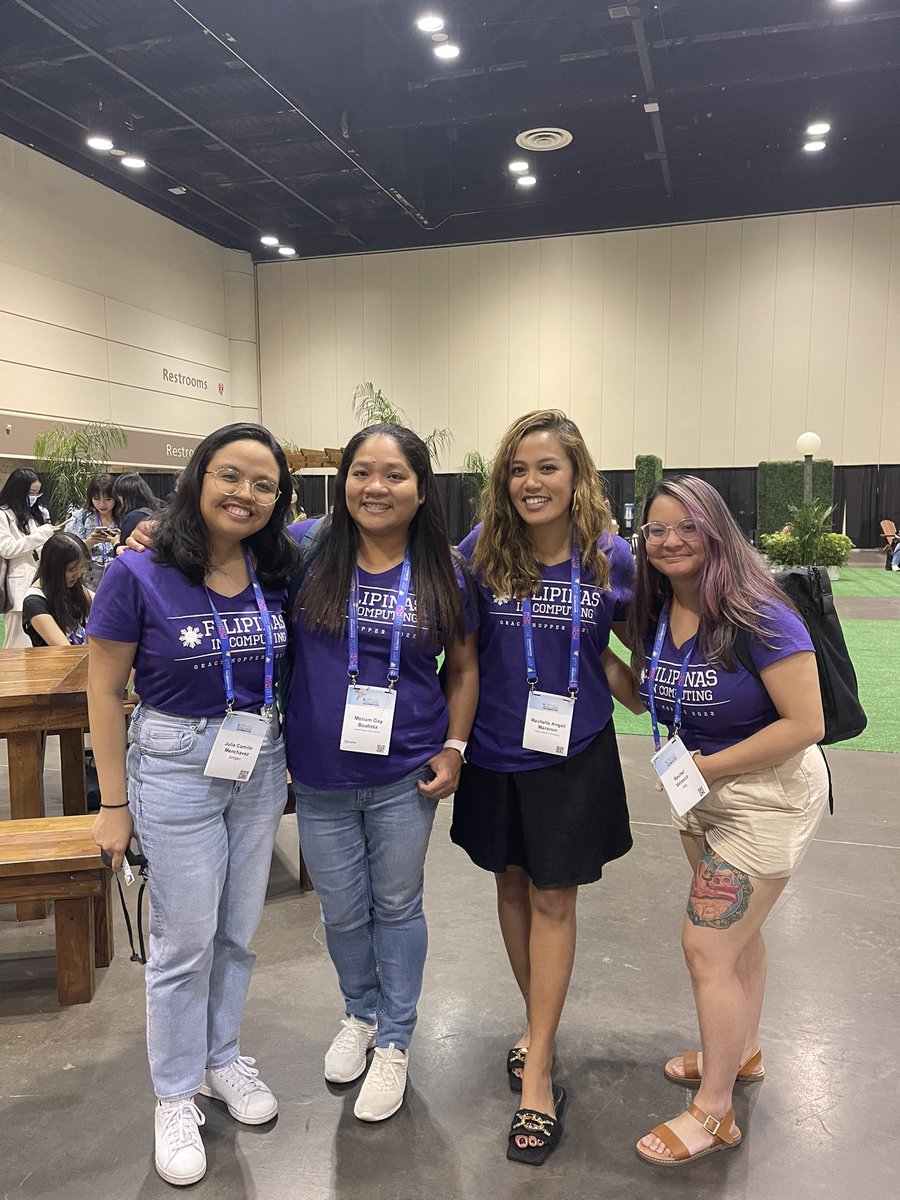 Thank you all so much for coming!! Love to see the growing community of Filipinas in tech 💖🇵🇭 #GHC22