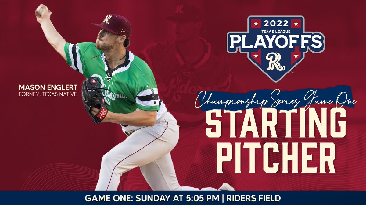 Taking the mound for tomorrow's Game One: <a href="/mason_englert/">Mason Englert</a> 👊