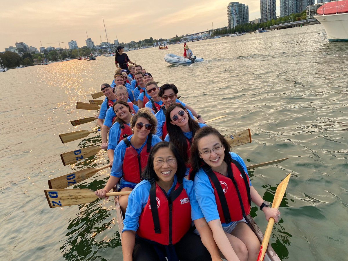 ClaudiaRed92's tweet photo. My VGH interventional cardiology fellowship is different 😍 it was a great honour to attend Vancouver Valve 2022! And it was fun, too!!  #dragonboatraces #falsecreek @docsaw Davidwood @J_Sathananthan https://t.co/Ii9OGWVnV2