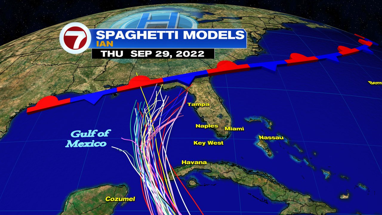 Latest Hurricane Track Spaghetti Models