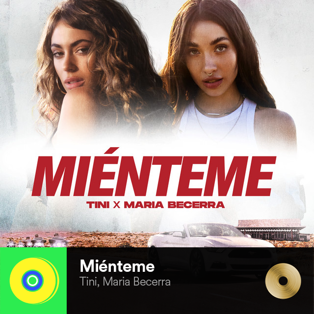 BrasilCertified's tweet photo. .@TiniStoessel, @MariaBecerra22 "Miénteme" — Ouro (1x) 20.000 cópias vendidas. https://t.co/xU0KbaI4c2