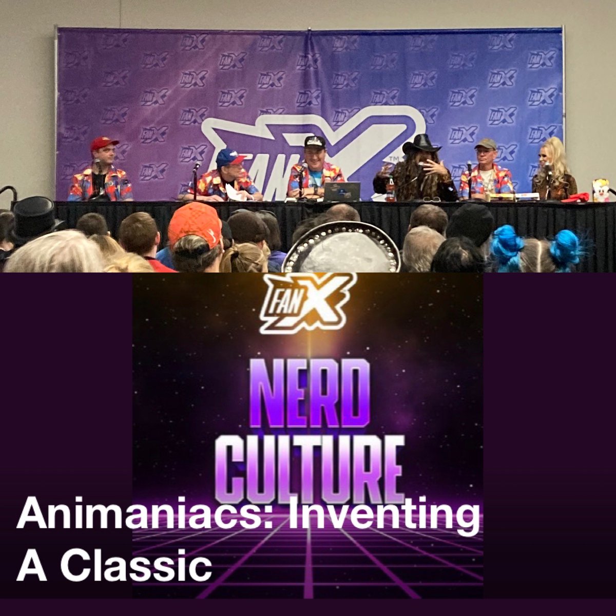 rachel_reviews's tweet photo. Panel 1 on Animaniacs #fanx #FanX22 https://t.co/D1qhwq8aMb
