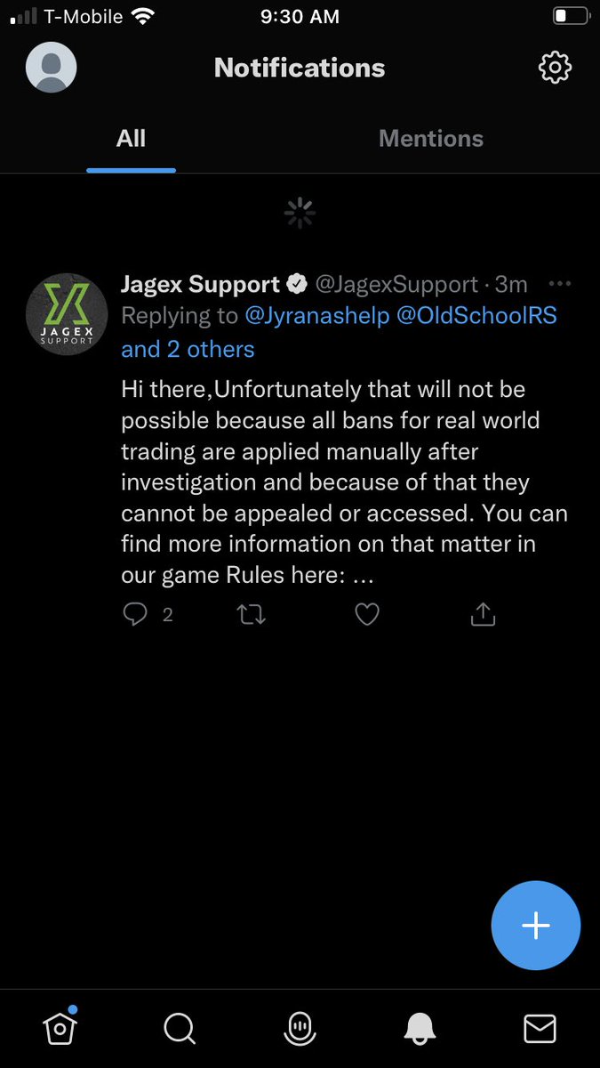 Jyranashelp's tweet photo. @Arkevon @MatthewPelepek @OldSchoolRS @JagexSupport @RuneScape @JagexAsh I wouldn’t rwt on this account I would use a level 3 account or something like that’s dumb my other accounts didn’t get ban so shady I spend years playing this game got deleted for nothing it’s depressing @JagexSupport @JagexAsh @OldSchoolRS  @RuneScape https://t.co/c8fFaiFT0b