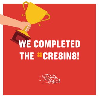 Congratulations to the amazing <a href="/createcharity/">Create</a> musician <a href="/mikethetuba/">Mike Poyser</a> on completing CRE8IN8 and raising so much for our charity. You're awesome!