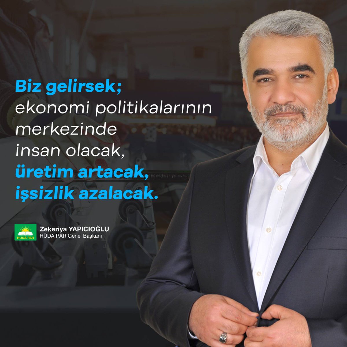 Biz gelirsek işsizlik azalacak.