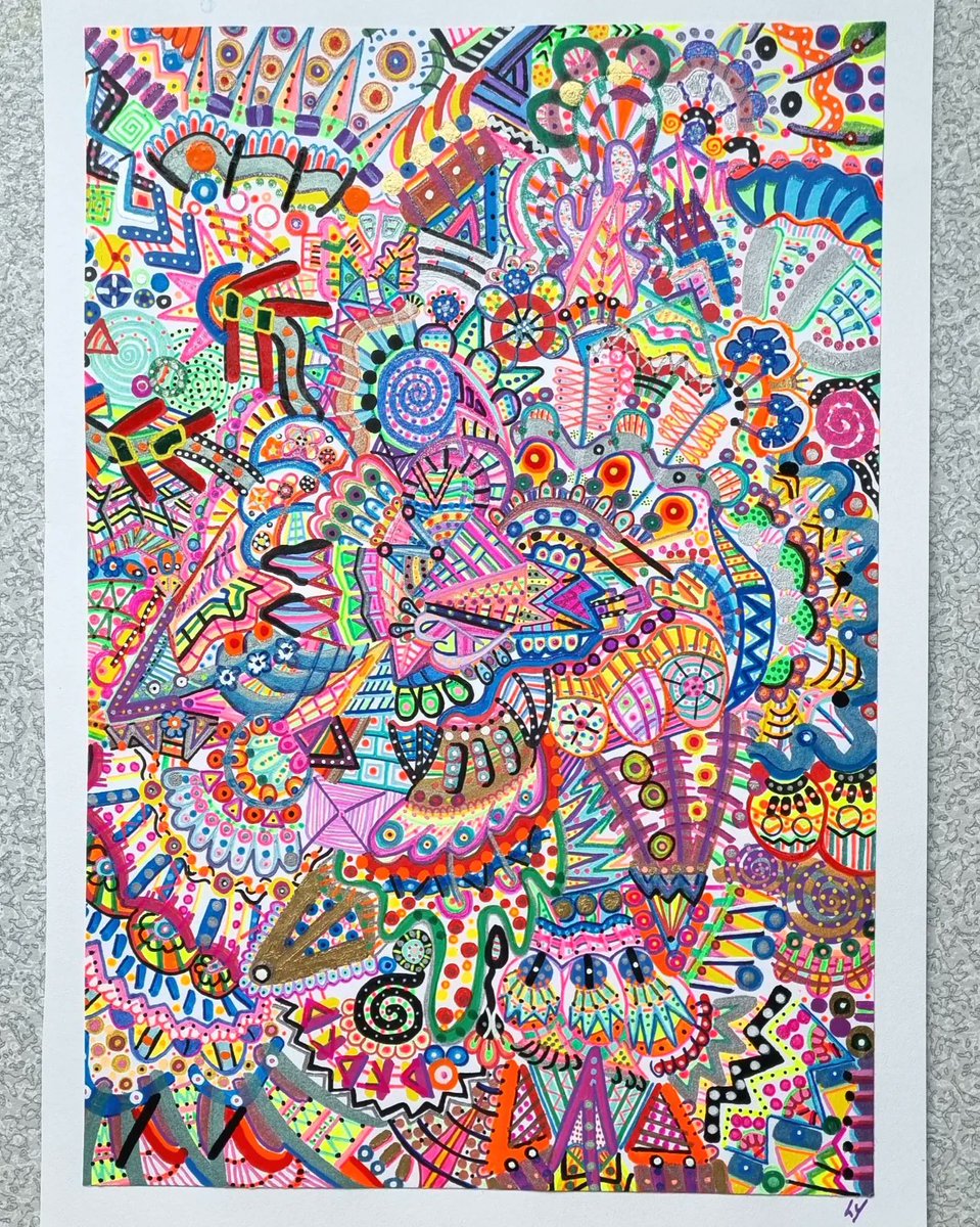 oddyorke's tweet photo. New A4 abstract piece.
Gel pen and acrylic
#creativemindart
#scottishartist #abstractart #UVArt https://t.co/WaRKJfdvpp