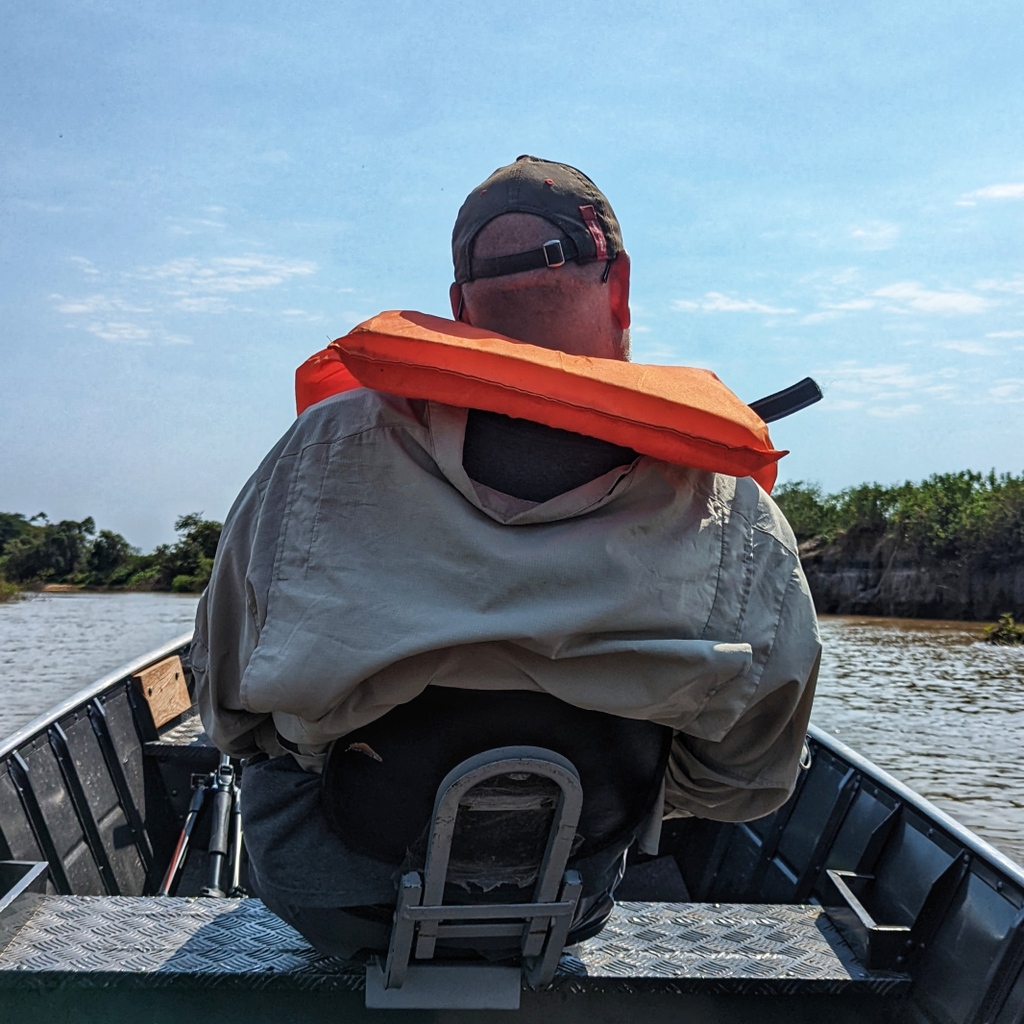 SnowAndCurt's tweet photo. We ditched the van for a boat... it is the only way to see the jaguars! 
https://t.co/bW8jiw54yh

#vanlife #snowandcurt #fulltimetravel https://t.co/KqYjCSX7an