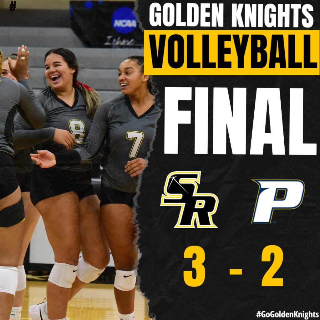 gogoldenknights's tweet photo. What a comeback! @saintrosevball fights back to defeat Pace in five sets after trailing 2-0! #gogoldenknights https://t.co/7uCrclY6iK