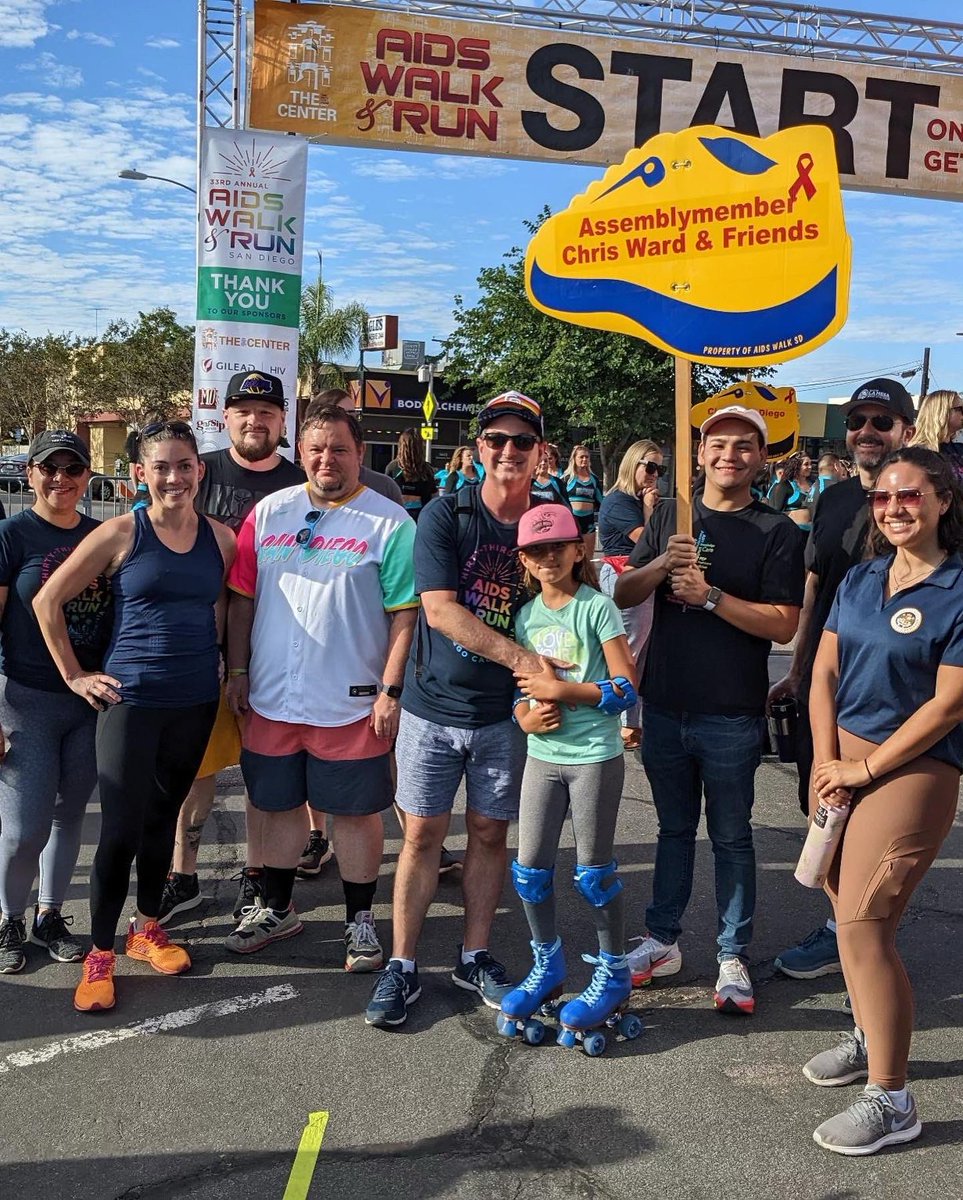 ABrenda's tweet photo. Had a great time walking for a great cause #AIDSwalkSD with Dems for Equality and Assembly member Chris Ward
The San Diego LGBT Community Center https://t.co/HLT17Df81i
