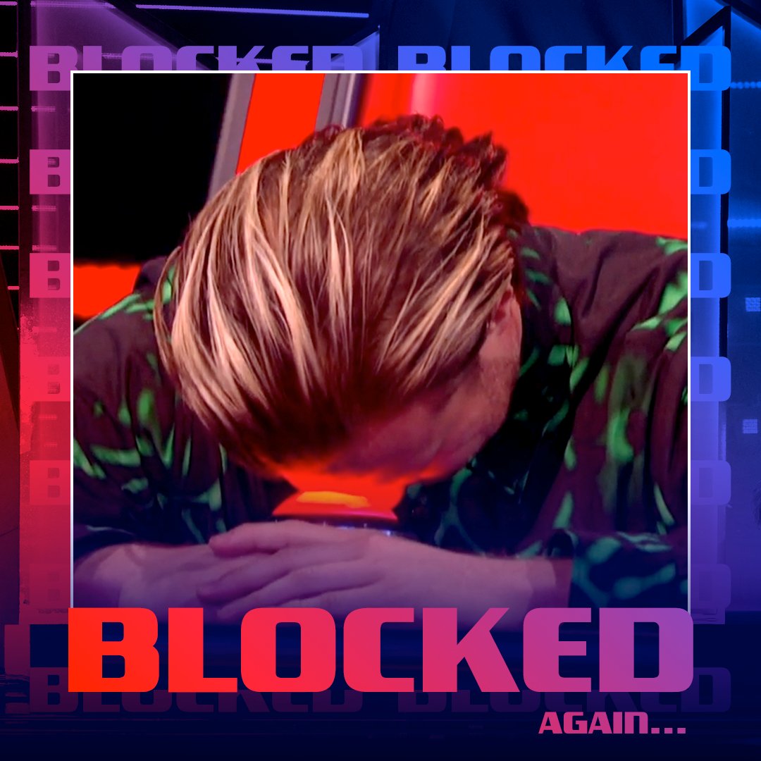 thevoiceuk's tweet photo. They say things come in three! @Ollymurs is blocked for the 3rd time this series! 😂 #TheVoiceUK https://t.co/hRntONgtoW