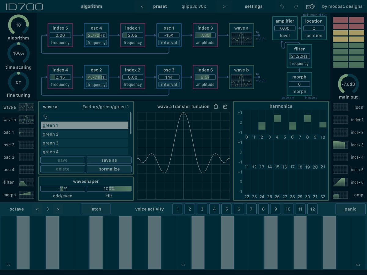 modoscdesigns's tweet image. it took more than a week but #id700 1.18 finally made it out to ios with the new algorithm ui.