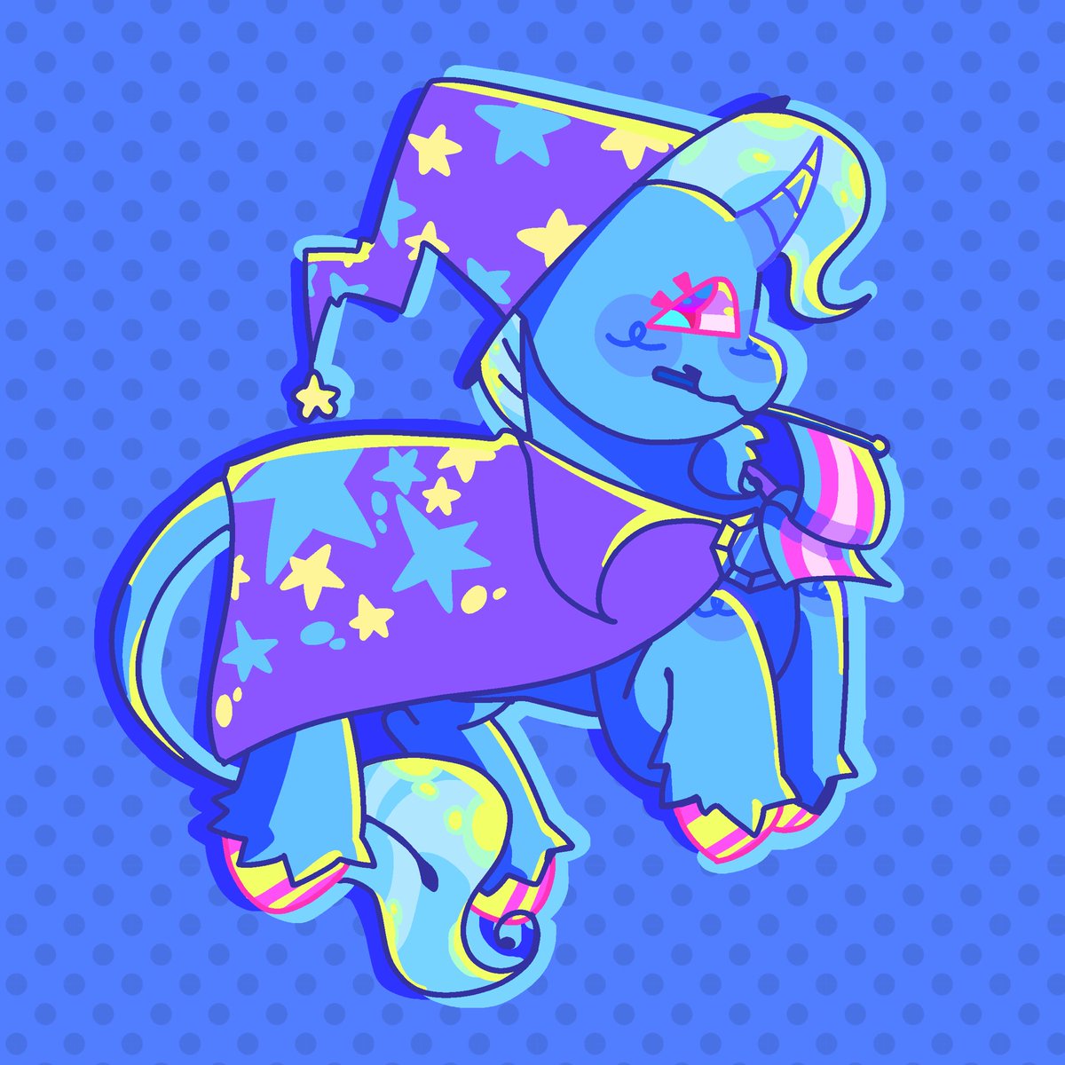 hyliiac's tweet photo. hullo everyone! this is just for fun so do not feel pressured, I’ve put my Trans Trixie art up as a sticker/magnet/pin on RB! feel free to check it out if ur interested at all, link below || #MLP #mylittlepony #trixielulamoon https://t.co/Tv0x4Fr4xw