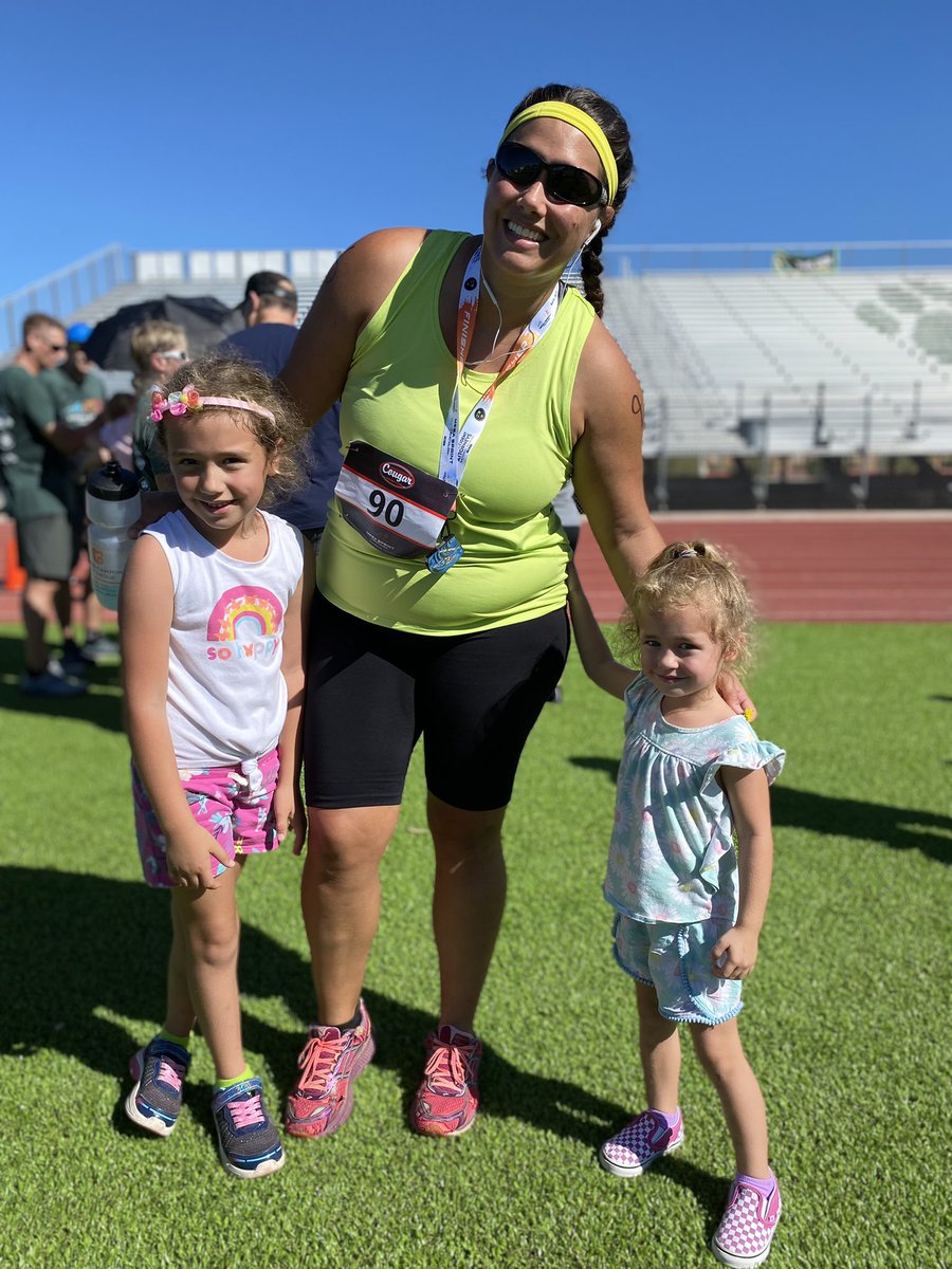 DanielleLerner's tweet photo. We did it!!! 

The 5K at the end wasn’t pretty 😂 but my gosh did it feel good to cross that finish and see @alporteous1 and our girls right there cheering me on! 

Such a fun experience and I’ll definitely be back next year! 

#MesaSprintTriathlon #WhyITri https://t.co/lR0UlKgAsH