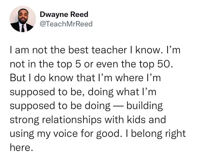 💯. Today’s society and political demands are making it harder and harder to stay. Children need committed and caring teachers. What will be left for our children when the good teachers leave?