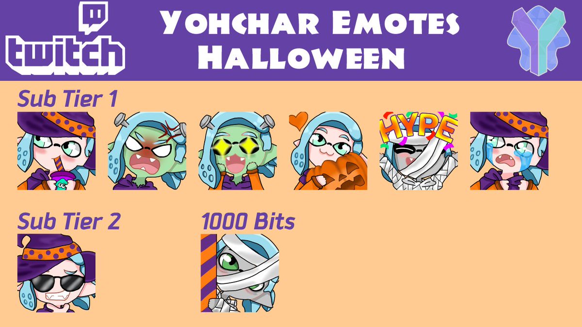 YohChar's tweet photo. Se acerca Octubre y para que valga la pena el esfuerzo de disfrazar a la inkling, desde el lunes nos pondremos en modo Halloween, espero les guste :3

#TwitchEmotes #twitchstreamer #twitchAffiliate  #HashtagsParaAtraerGente https://t.co/AISrK9XNd9