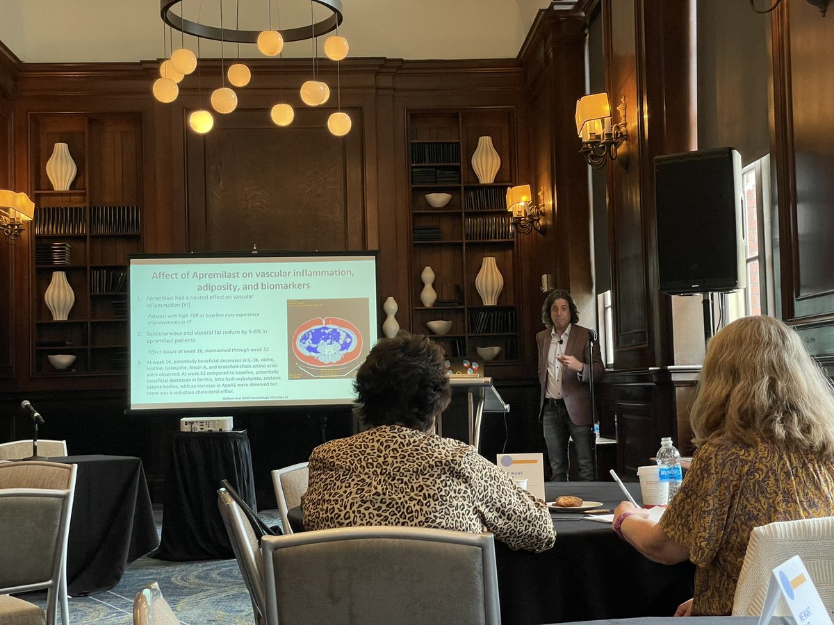 SelliAbdali's tweet photo. Great conference on the Interdisciplinary Approaches to Holistic Care in Psoriatic Disease hosted by @NPF!! Pleasure to finally meet you @DrJoelGelfand https://t.co/AJMtH1ygvK