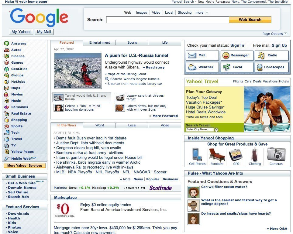 Breaking:

As Google adds more and more features, moving away from "10 Blue Links" the new highly anticipated homepage leaks online

Behold the future of search