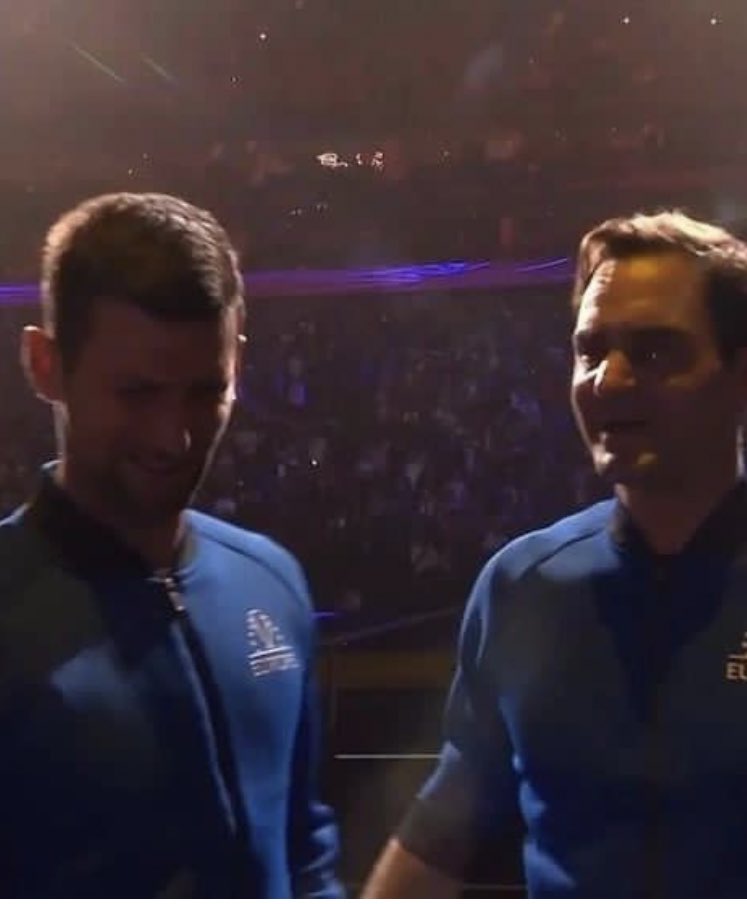_ahmad_rf's tweet photo. End of an era. Forever, Roger Federer. 🥲❤️🎾 #RogerFederer #RafaelNadal𓃵   #NovakDjokovic 

Thank you, LEGEND! https://t.co/IMER9lOHZ0