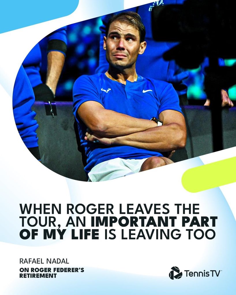 _ahmad_rf's tweet photo. End of an era. Forever, Roger Federer. 🥲❤️🎾 #RogerFederer #RafaelNadal𓃵   #NovakDjokovic 

Thank you, LEGEND! https://t.co/IMER9lOHZ0