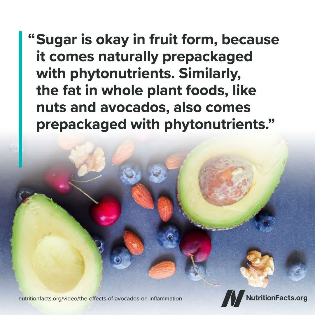 nutrition_facts's tweet photo. The fiber in fruits can help slow the release of the sugar, and fruit phytonutrients can help inhibit the transportation of sugar into our intestinal walls and bloodstream. https://t.co/mkWJxtyXjM https://t.co/gQzUyN4HjU
