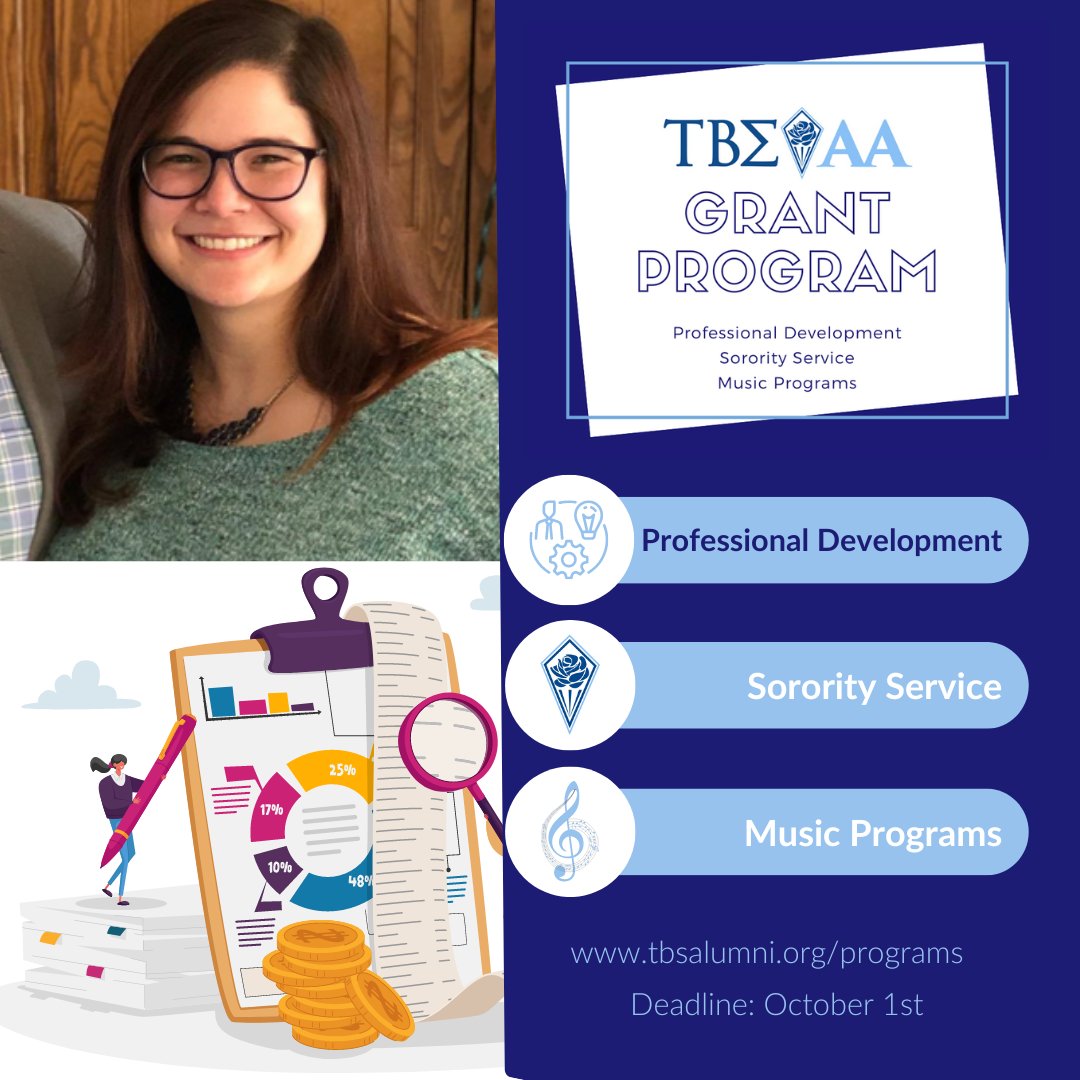 tbsaa's tweet photo. Sarah (Bogue) Griffith applied for grant funding for an accounting ethics course. Sarah is now a Lead Senior Accountant. Could you use $750 for a professional development course or project? Apply today! Deadline is October 1.#TBSAA #TBSAAGrants #4Gr8rGrants https://t.co/9O5JEBIByK