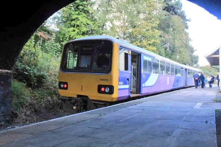 RailbusMemories's tweet image. Class 144013's first ever service run at the @TSRHeritage today.

With thanks to Jacob Porrett for permission to share his pictures. 

#railbus #class144 #northernrail