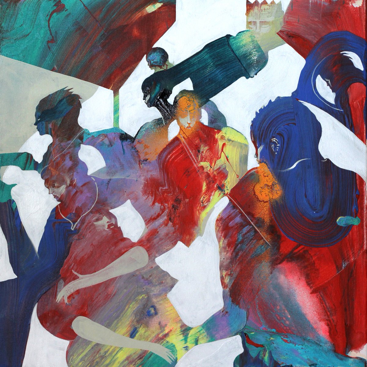 FousionGallery's tweet photo. A similar piece, showing a court scene, embedded abstract shapes and vivid tones in contrast with white, from which depart the silhouettes of the courtier

Los Cortesanos
Will Barras, 2019
60 x 60 cm

https://t.co/LHtzu7cQ5I #willbarras #fousiongallery #artbcn #abstract https://t.co/mJYg6ZWANH