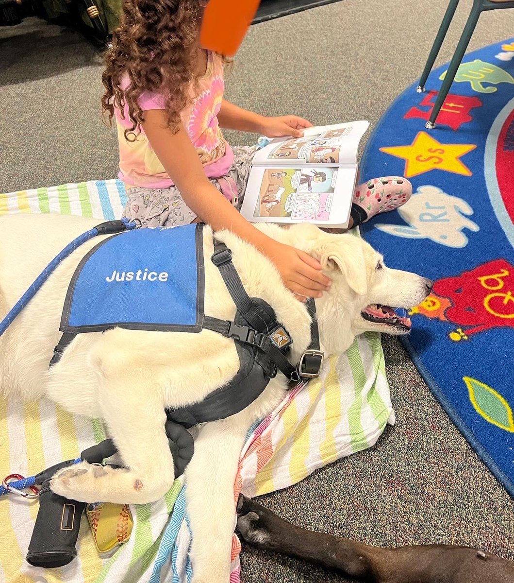 Thank you coming out to the Blanchard Library. See you next time- Justice, Aulani, &amp; Lieutenant🐾