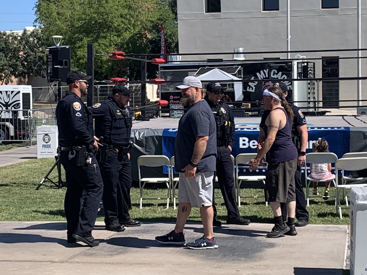 ChandlerPolice's tweet photo. #ChandlerPD & @ChandlerFire will be out at the @Forty8Live #RockinTaco Street Festival till 9 tonight. Partners in #PublicSafety. If you need us give us a call or contact one of the officers walking around. #SeeSomethingSaySomething #ChandlerAz #Community https://t.co/1KDQQW6Tf4