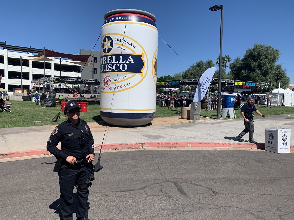 ChandlerPolice's tweet photo. #ChandlerPD & @ChandlerFire will be out at the @Forty8Live #RockinTaco Street Festival till 9 tonight. Partners in #PublicSafety. If you need us give us a call or contact one of the officers walking around. #SeeSomethingSaySomething #ChandlerAz #Community https://t.co/1KDQQW6Tf4
